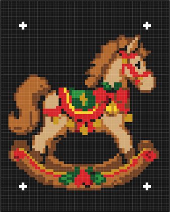 Rocking Horse pixel art from the book
