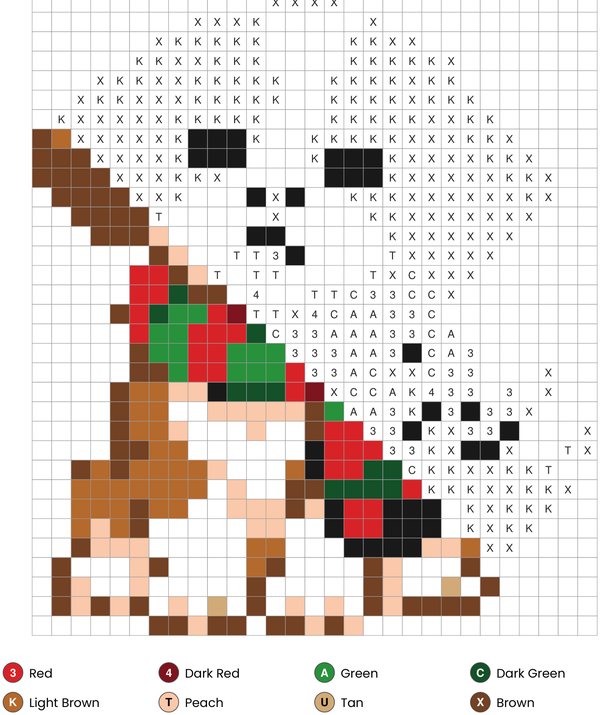 Puppy in a Scarf page partly colored