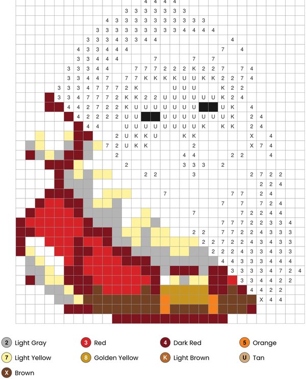 Santa Claus page partly colored